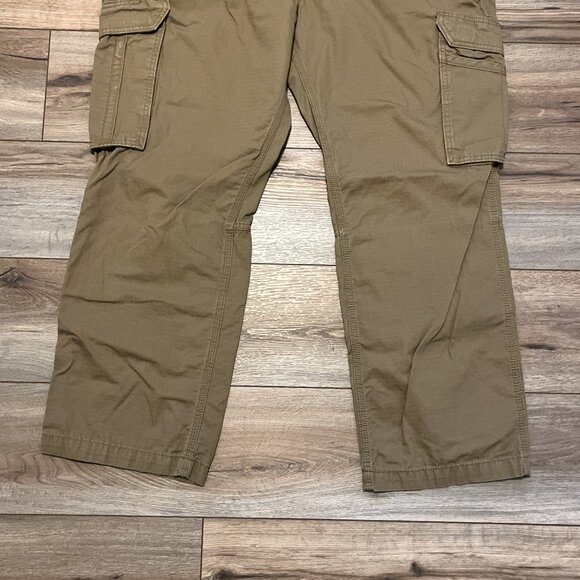 Men's Carhartt Force Cargo Pants 40x30 Tan Ripstop Work 101148 257 Relaxed - Picture 3 of 12